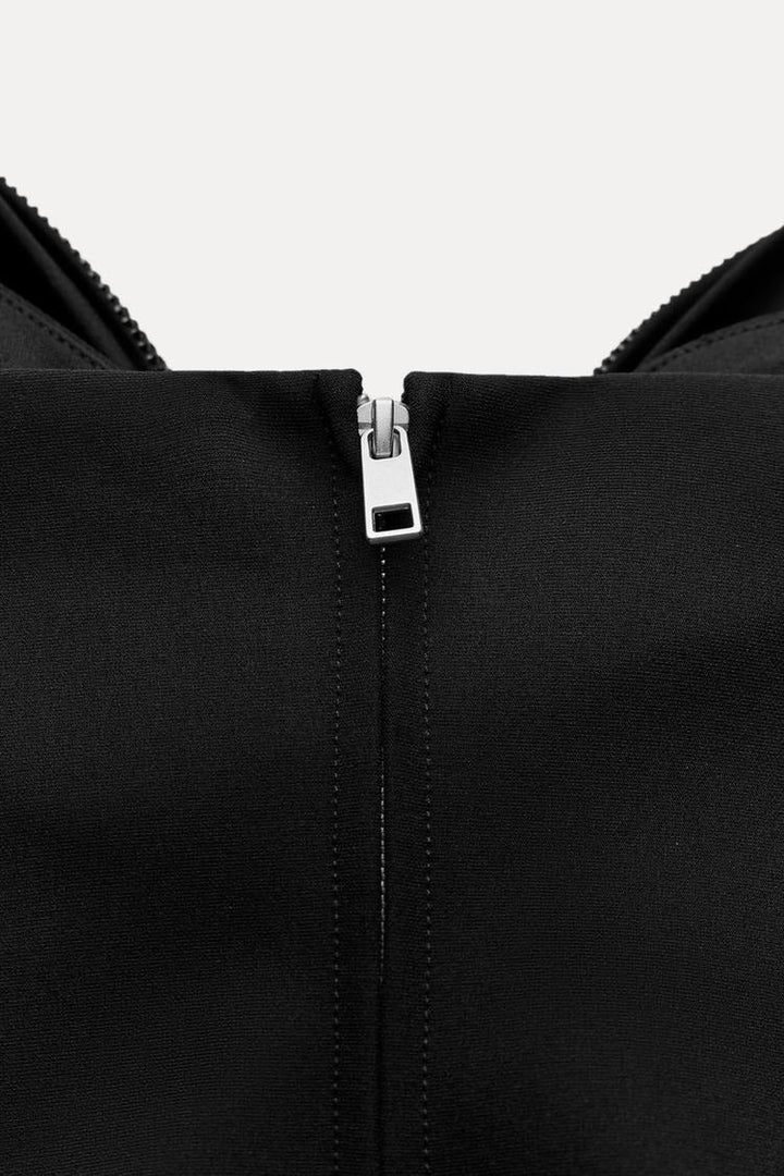 Liora – Sparkling cropped top with bow detail