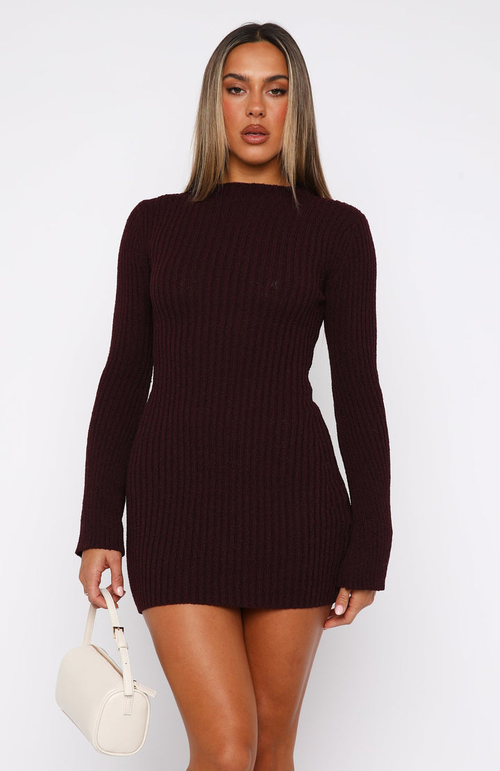 Ruby - Elegant Knitted Mini Dress