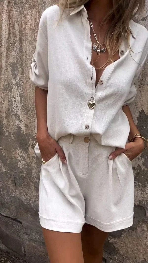 Soreia – Airy linen set with relaxed fit