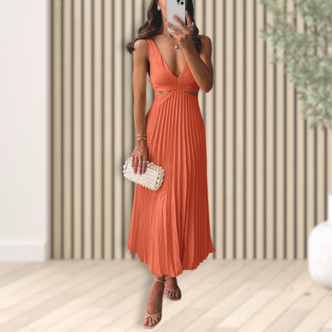 Sienna – Robe plissée au look luxueux