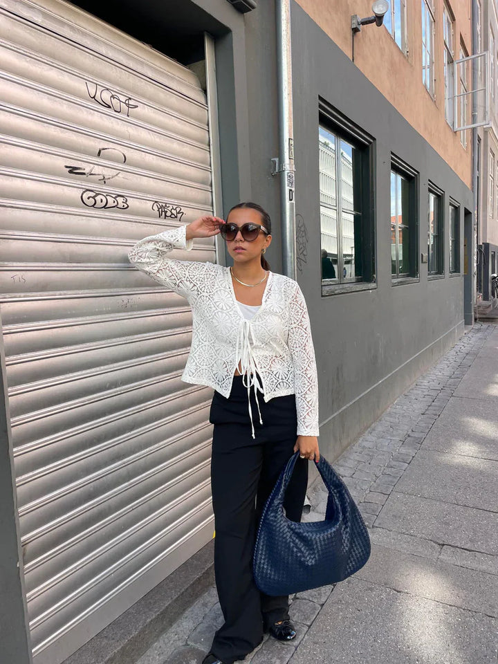Solenya – Woven handbag in vegan leather