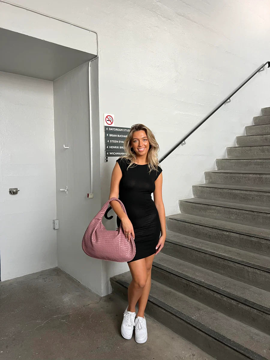Solenya – Woven handbag in vegan leather