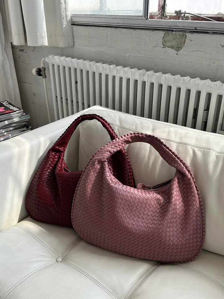 Solenya – Woven handbag in vegan leather