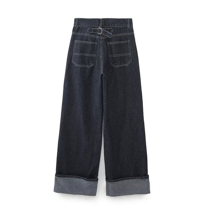 Cyarra – Wide-leg jeans with detail hem