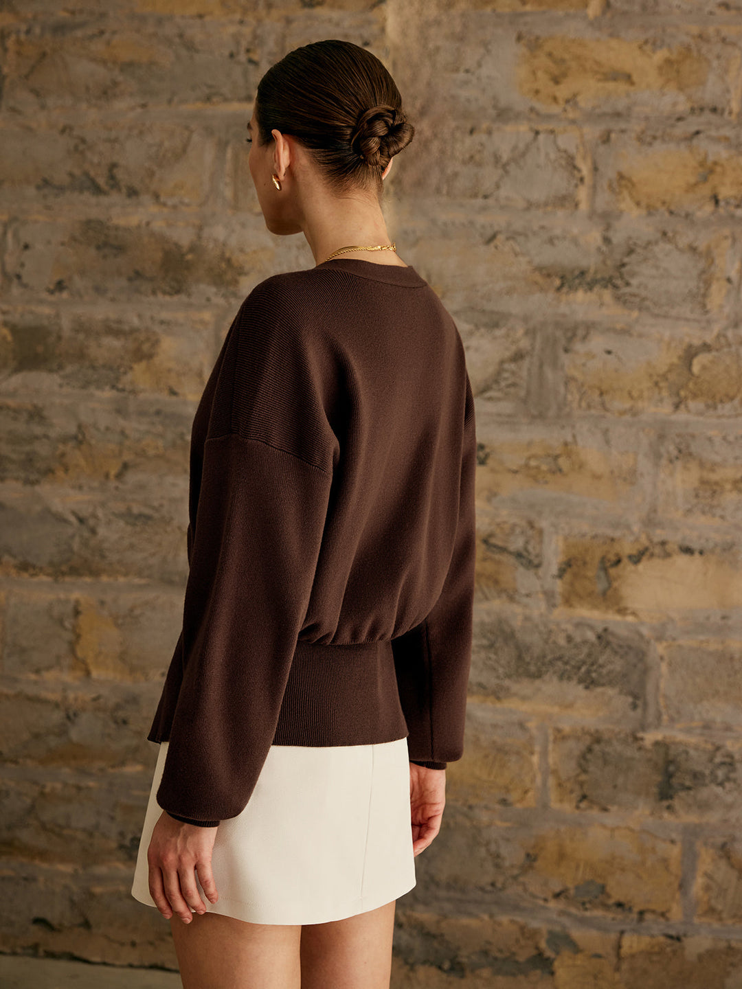 Ismara – Cardigan with gold buttons