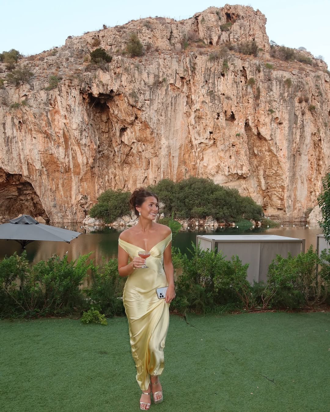 Soraya – Open Back Satin Maxi Dress