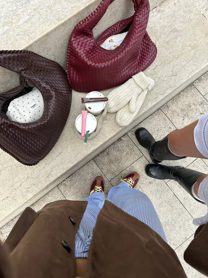 Solenya – Woven handbag in vegan leather