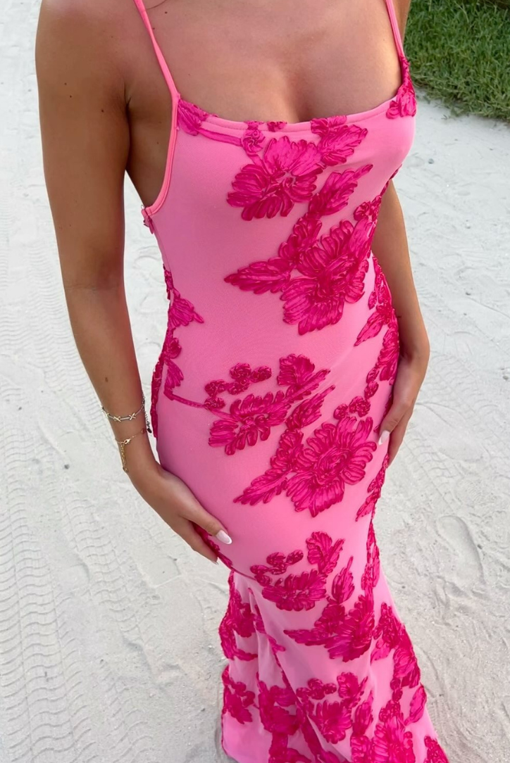 Fleur - Elegante Bodycon Jurk met Bloemendetail