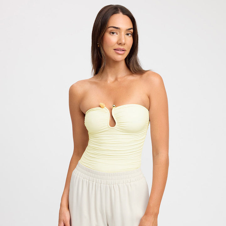 Narella – Strapless top with decorative detail