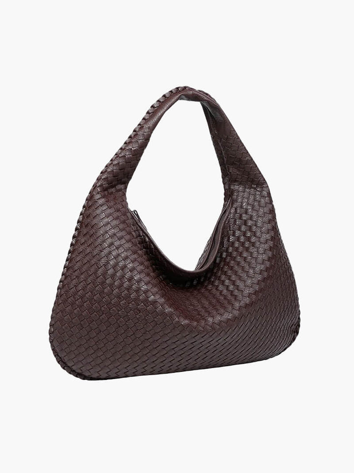 Solenya – Woven handbag in vegan leather