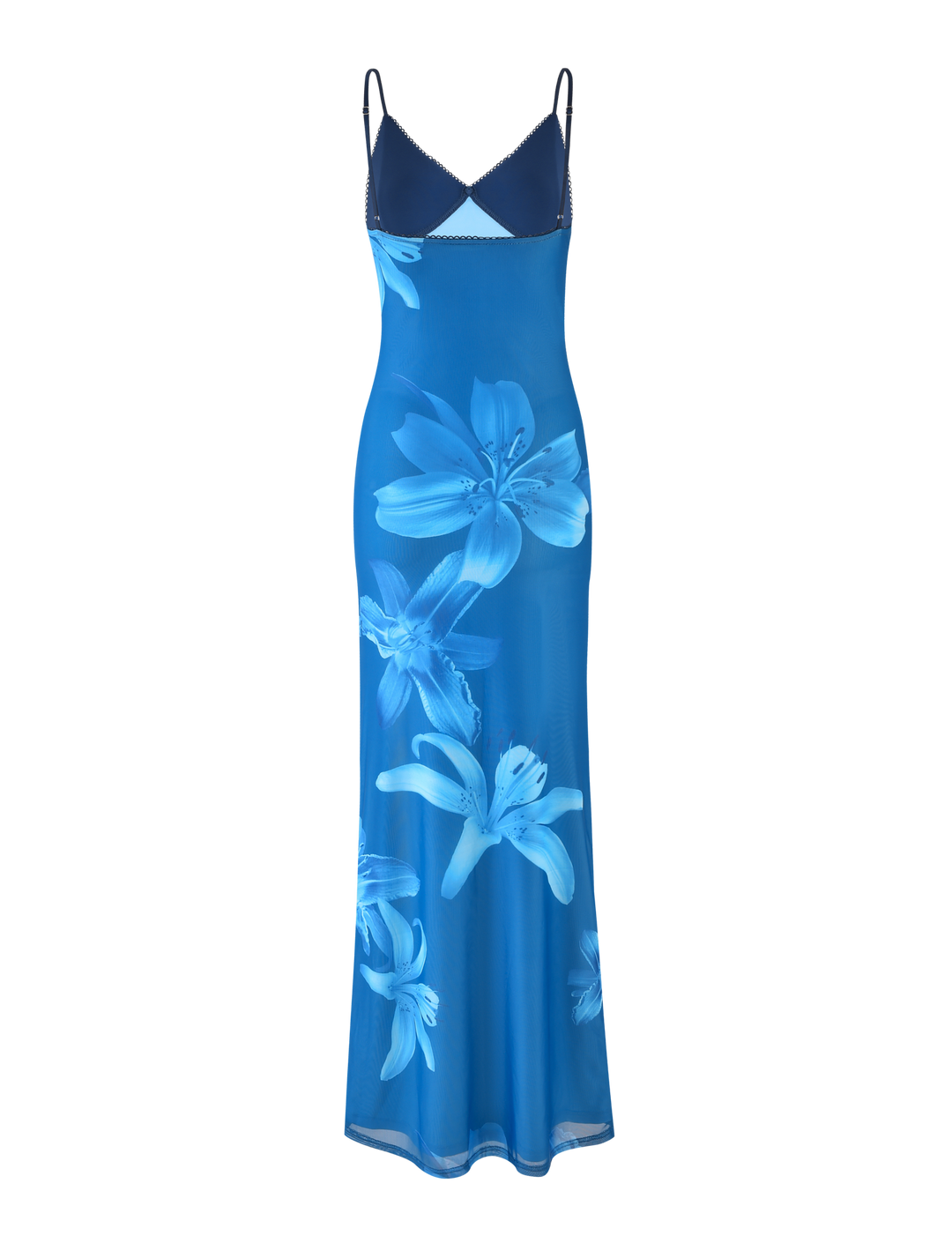 Meshira – Maxi dress with Orchid Print