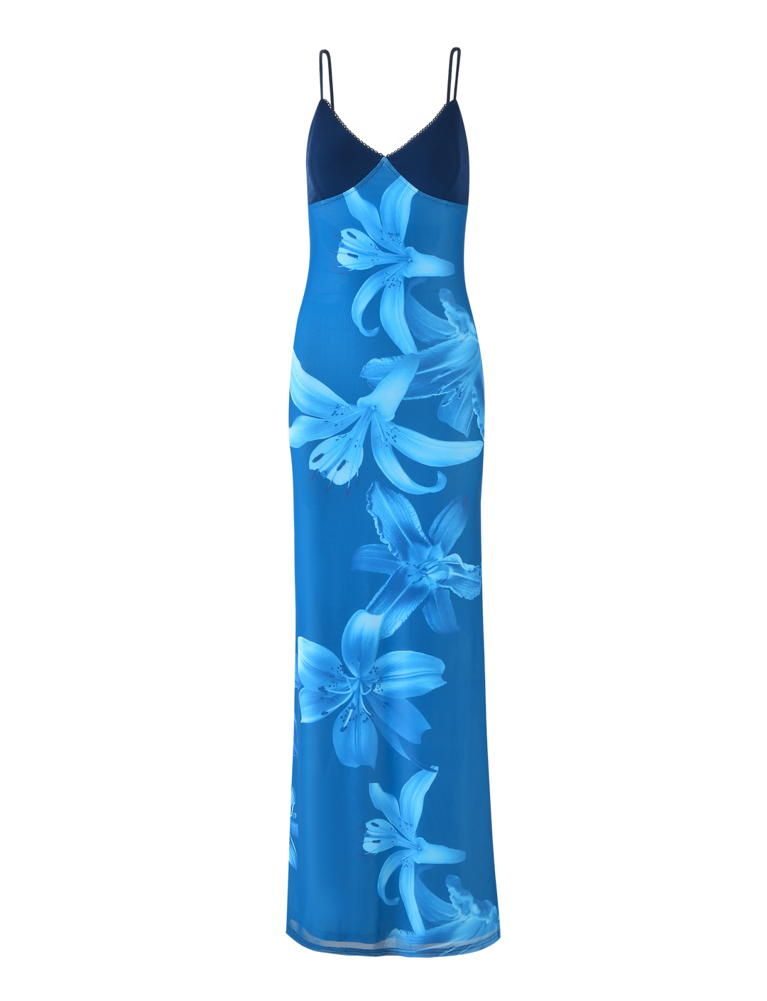 Meshira – Maxi dress with Orchid Print