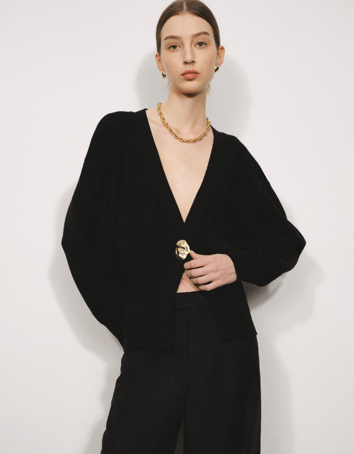 Ismara – Cardigan with gold buttons