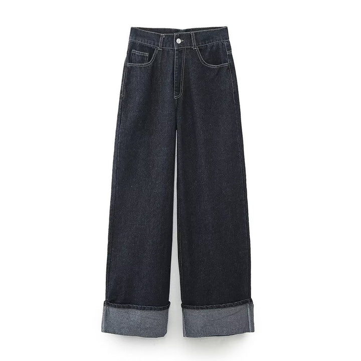 Cyarra – Wide-leg jeans with detail hem