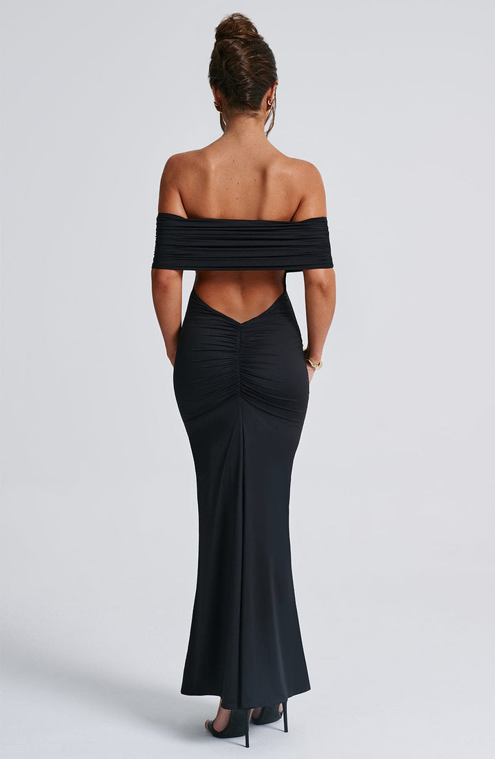 Kellyn – Verfijnde Bardot Maxi-jurk