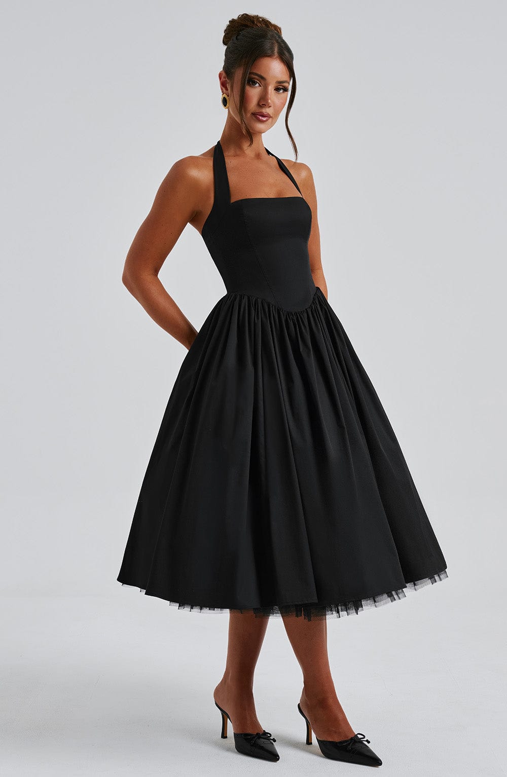 Estelle - Playful Elegant Midi Dress