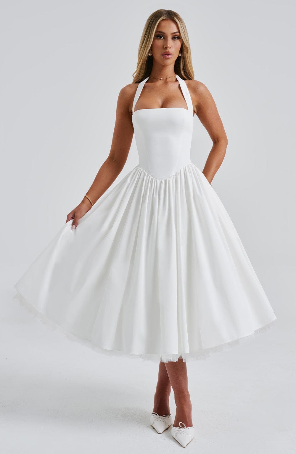 Estelle - Speelse Elegante Midi-jurk