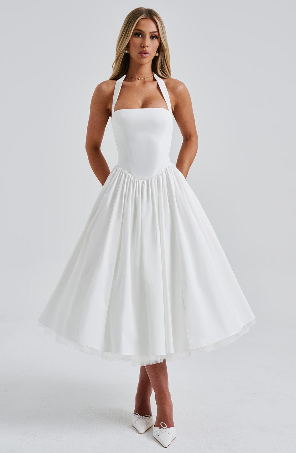 Estelle - Speelse Elegante Midi-jurk