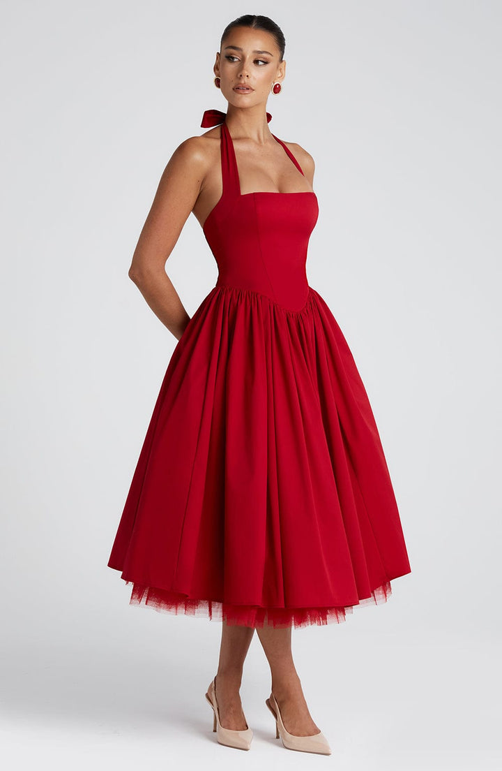 Estelle - Speelse Elegante Midi-jurk