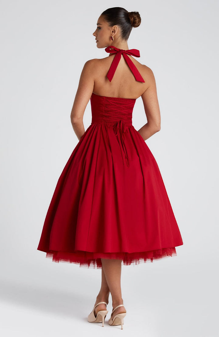 Estelle - Speelse Elegante Midi-jurk