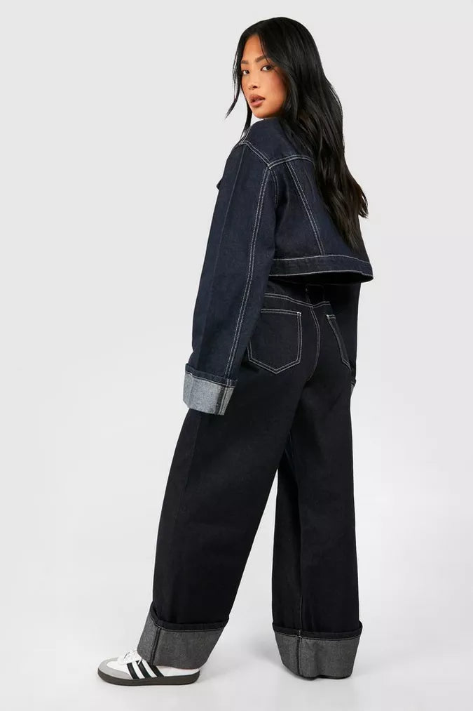 Cyarra – Wide-leg jeans with detail hem