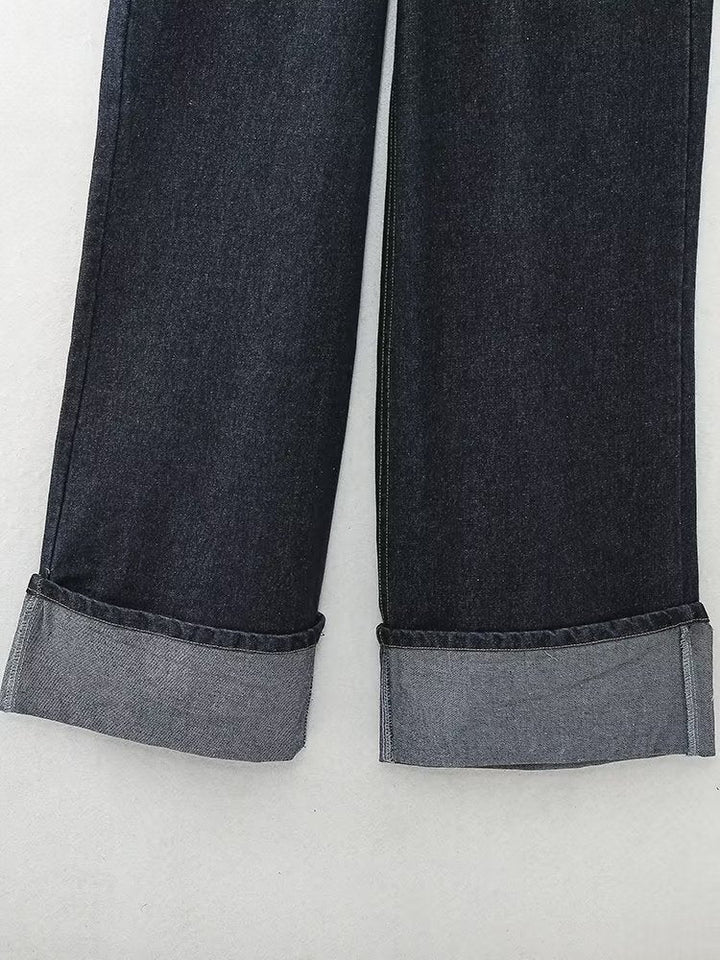 Cyarra – Wide-leg jeans with detail hem