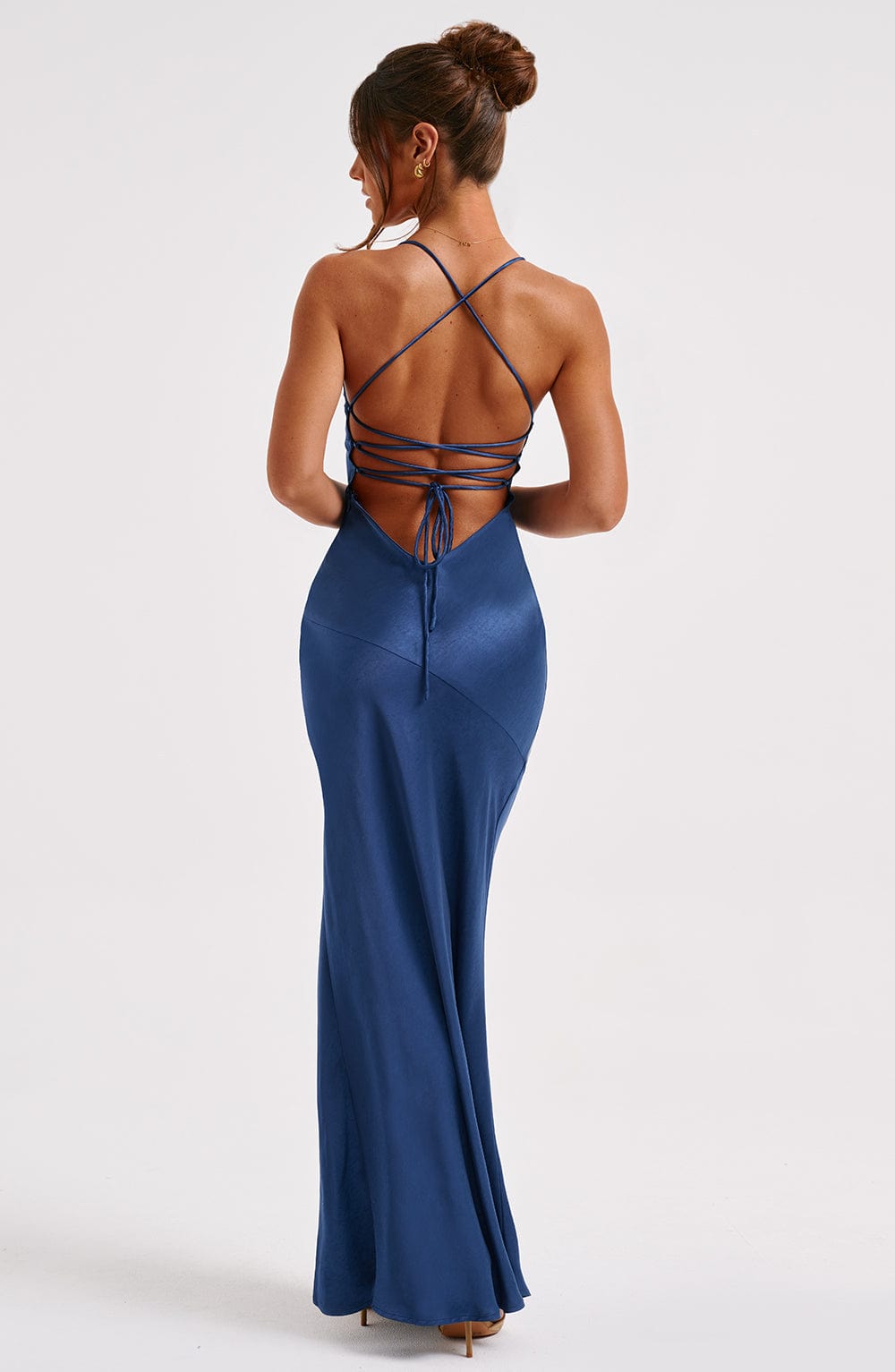 Alora - Silky Satin Maxi Dress