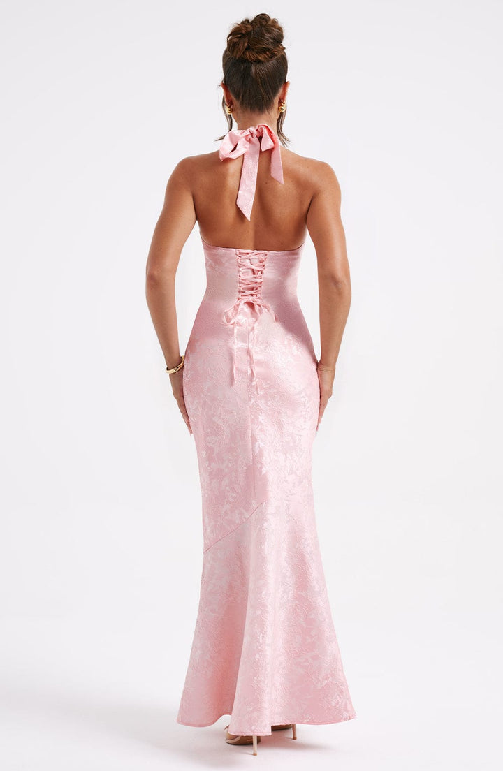 Aurora - Romantic Halter Maxi Dress