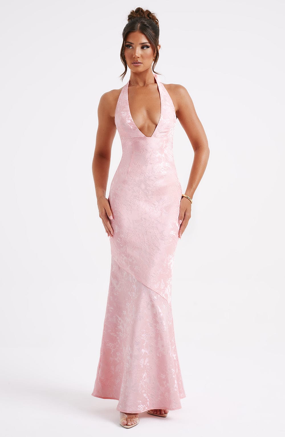 Aurora - Romantic Halter Maxi Dress