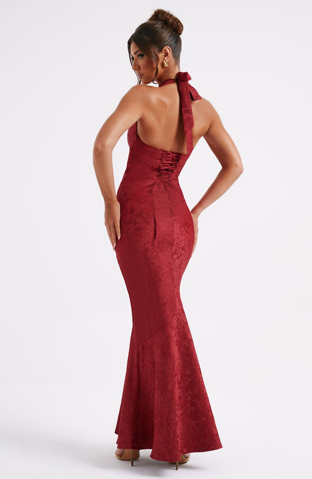 Aurora - Romantic Halter Maxi Dress