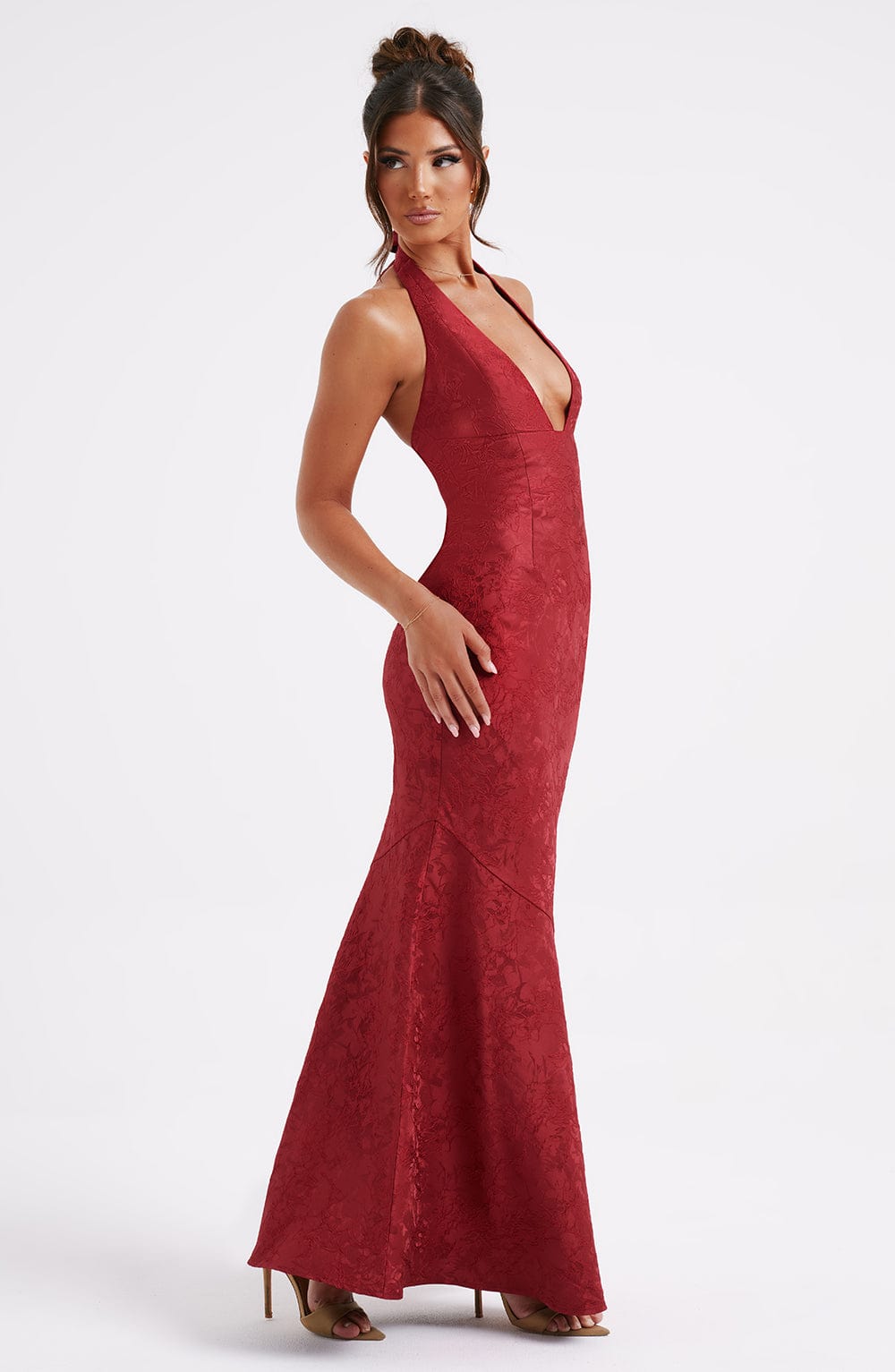 Aurora - Romantische Halter Maxi-jurk