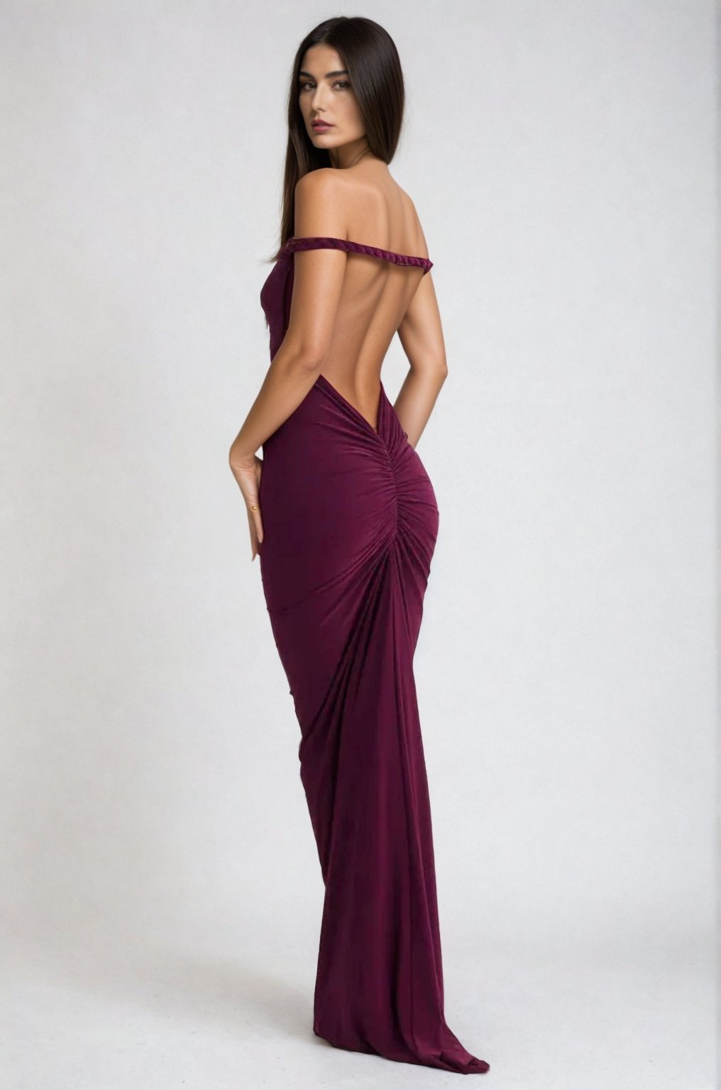 Ayelina – Stretch dress with adjustable neckline