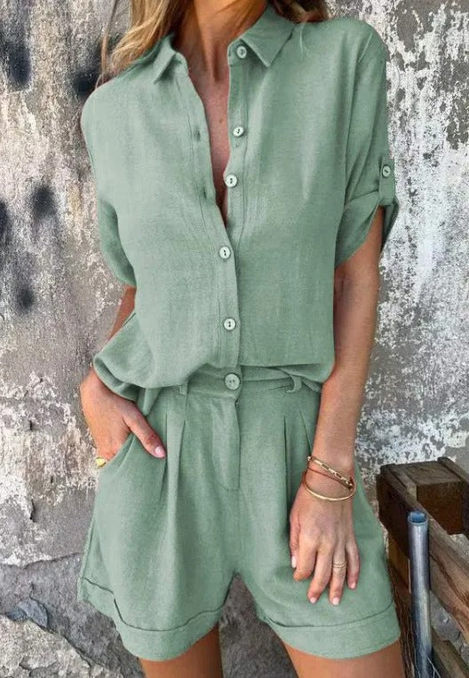 Soreia – Airy linen set with relaxed fit