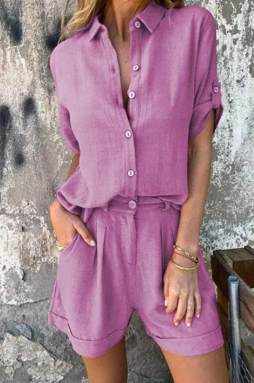 Soreia – Airy linen set with relaxed fit