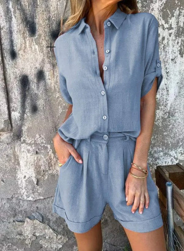 Soreia – Airy linen set with relaxed fit
