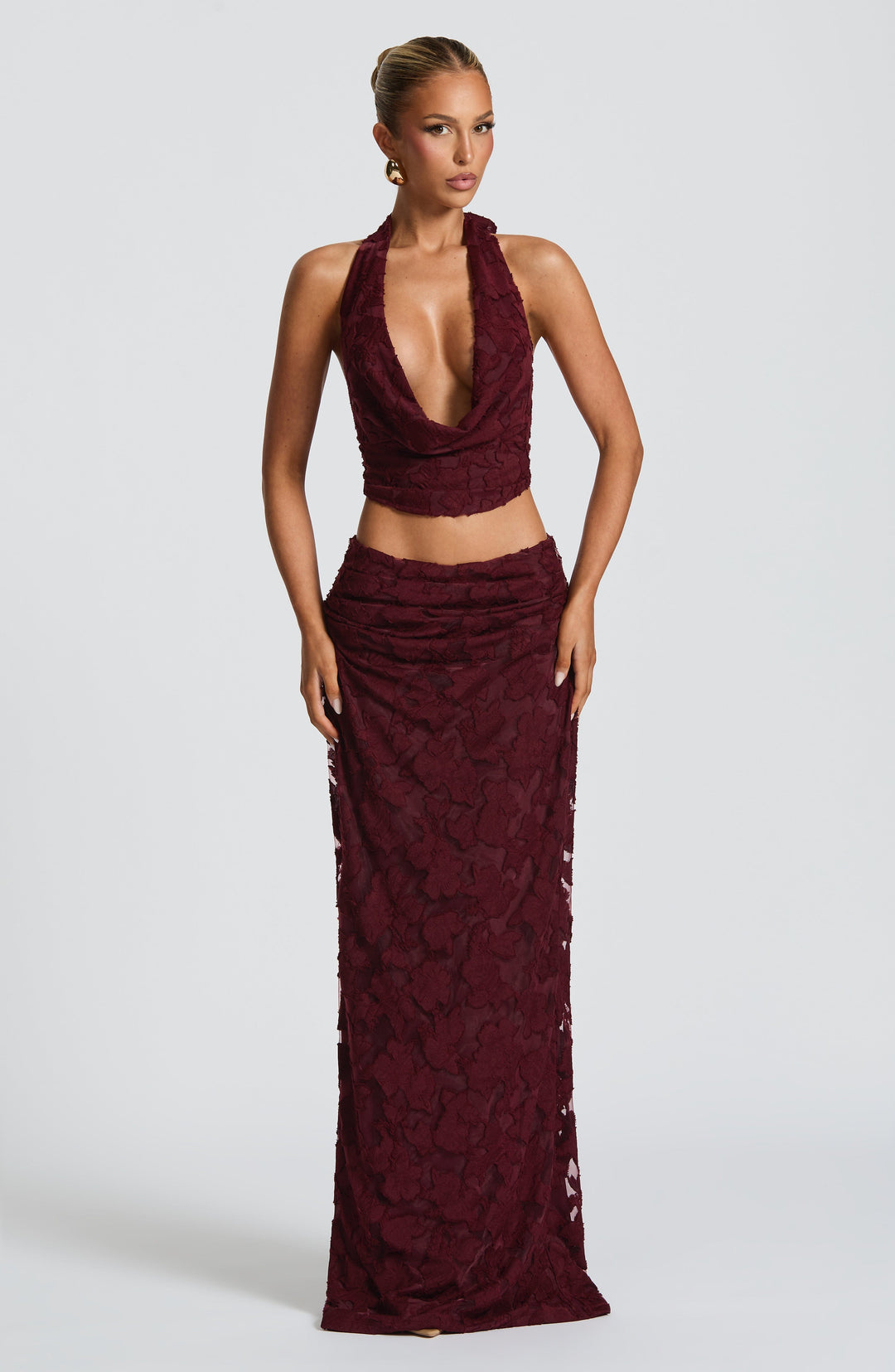 Naevina – Sheer flower co-ord set