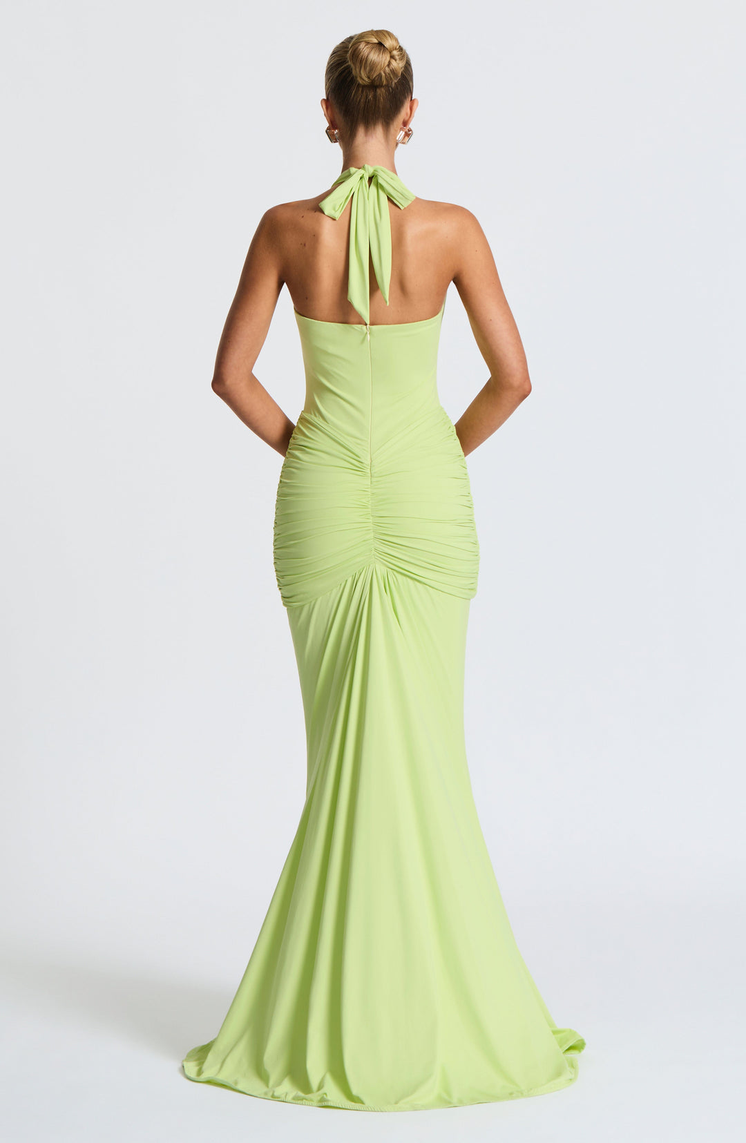 Selvyna – Robe dos nu vert citron