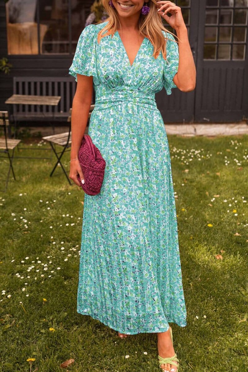 Serina – Maxi-jurk met V-hals en elegante flow