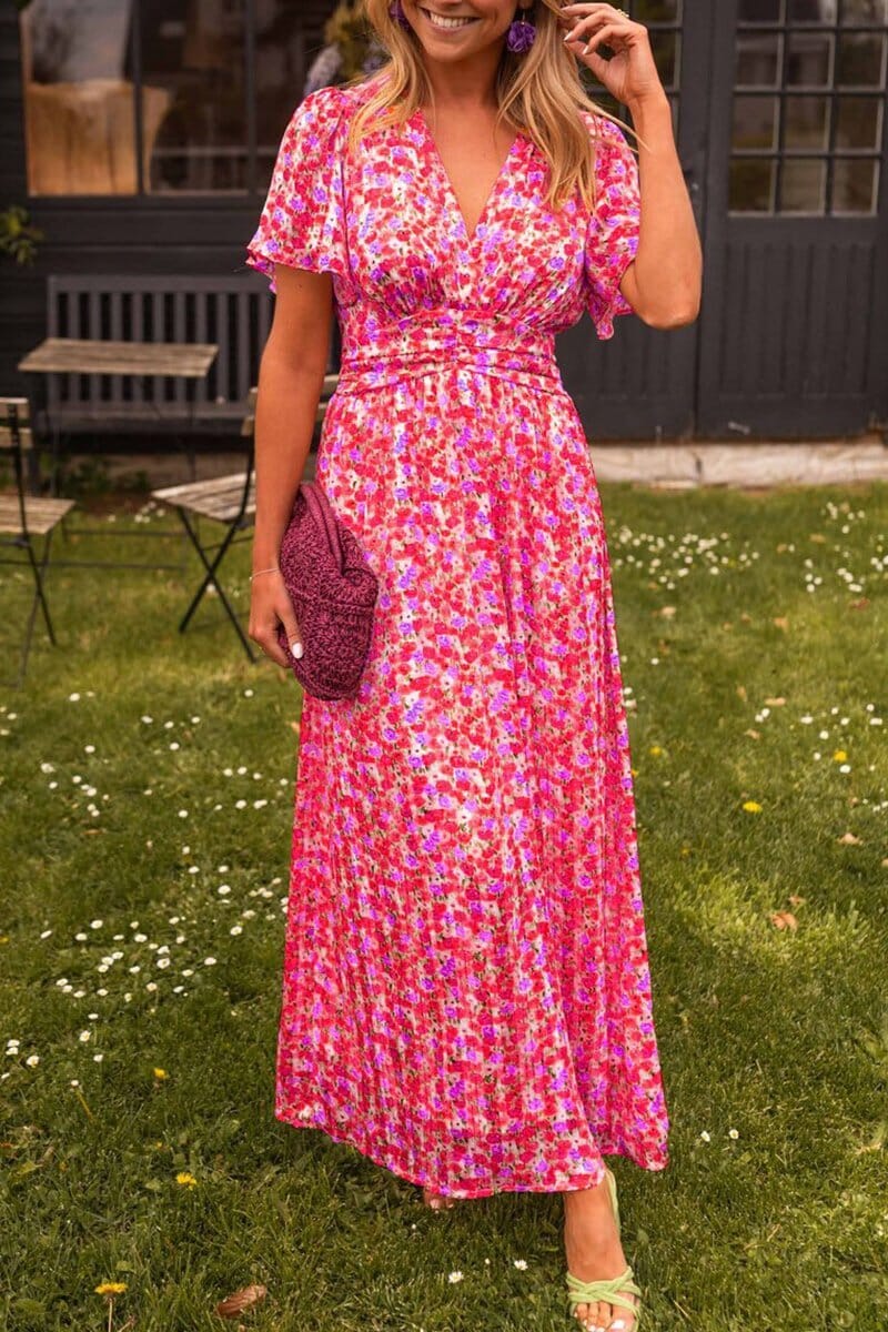 Serina – Maxi-jurk met V-hals en elegante flow