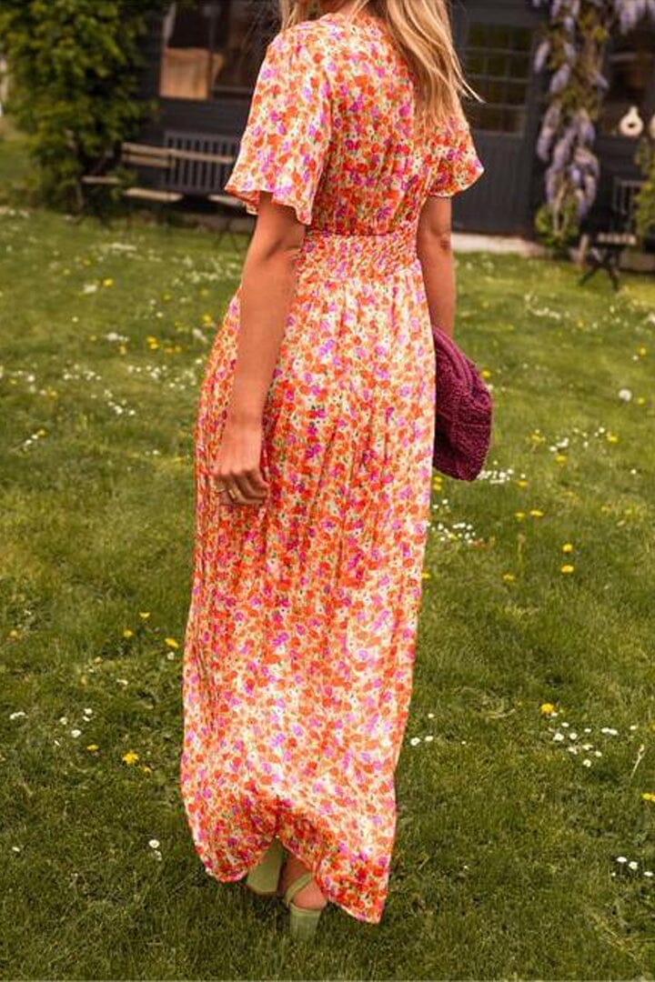 Serina – Maxi-jurk met V-hals en elegante flow