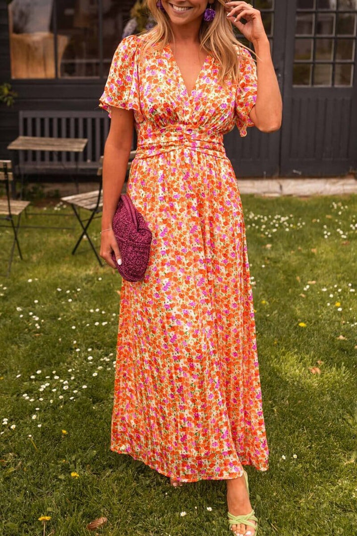 Serina – Maxi-jurk met V-hals en elegante flow