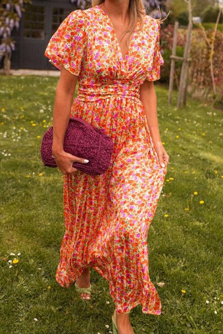 Serina – Maxi-jurk met V-hals en elegante flow
