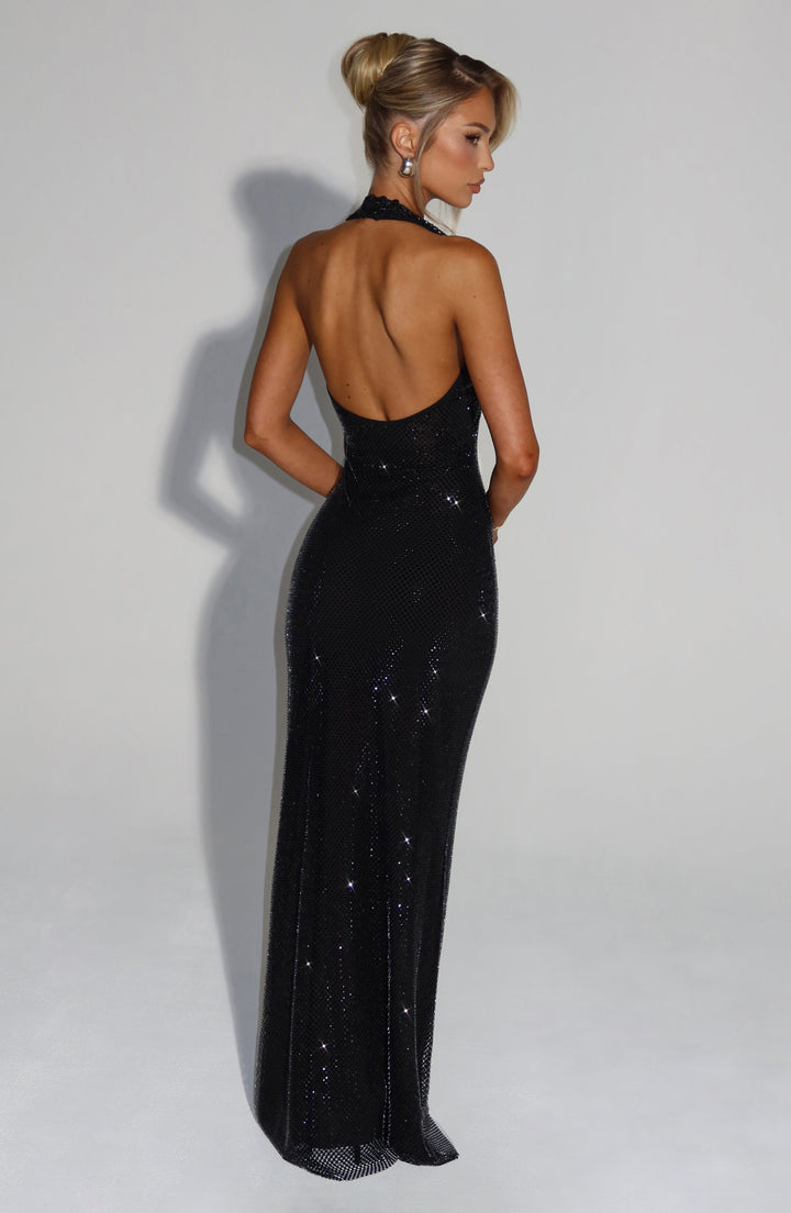 Amessia – Sparkling halter dress