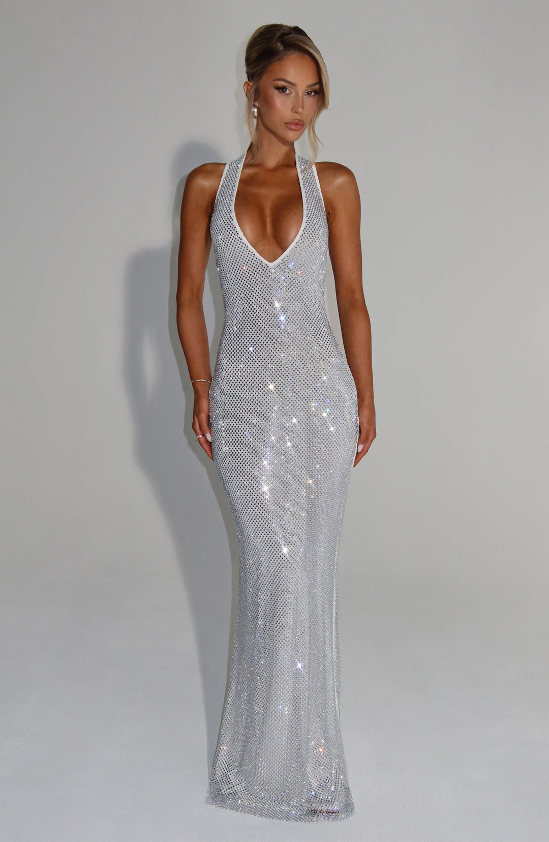 Amessia – Sparkling halter dress