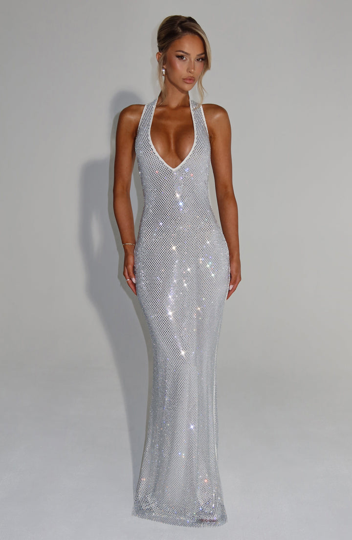 Amessia – Sparkling halter dress