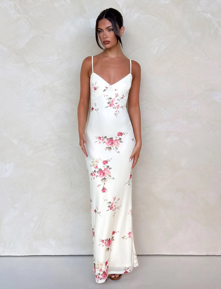 Valeria - Floral Print Maxi Dress