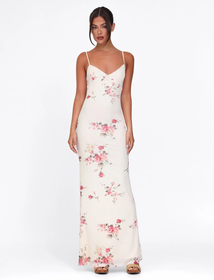 Valeria -  Maxi-jurk met Bloemenprint