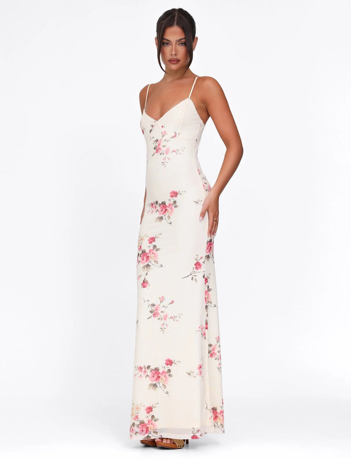 Valeria - Floral Print Maxi Dress